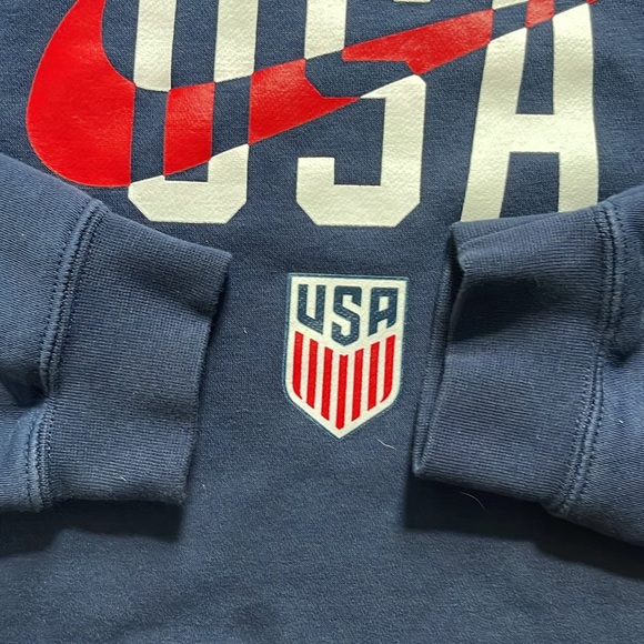 Men's Nike USMNT USA Swoosh Navy Hoodie, Size M - Picture 5 of 7